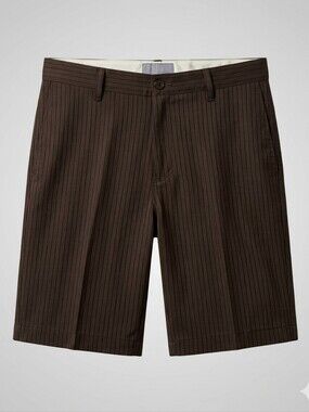 Ezekiel Mens Shorts Brown Pin Stripe Bermuda B5.27.5.11